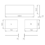 Ravak Side 80 L X000001062 - купити в інтернет-магазині Техностар