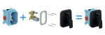 Ravak TD F 065.20 для R-box, чорний  X070158 - купити в інтернет-магазині Техностар