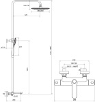 Ravak TE 092.20BL/150 чорна X070444 - купити в інтернет-магазині Техностар