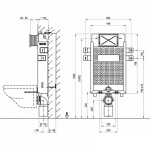Ravak WC modul W/1000 building into solid walls X01458 - купити в інтернет-магазині Техностар