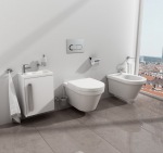 Ravak WC flush plate Chrome white X01455 - купити в інтернет-магазині Техностар