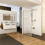 Ravak Walk In Wall-80 v.200 black+Transparent - купити в інтернет-магазині Техностар