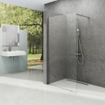 Ravak Walk In Wall Set з тримачем-  120 v.200  Полір. алюм. Transparent GW9WG0C0SZ1 - купити в інтернет-магазині Техностар