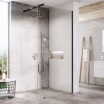 Ravak Walk In Wall Set з тримачем-  120 v.200  Полір. алюм. Transparent GW9WG0C0SZ1 - купити в інтернет-магазині Техностар