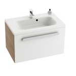 Ravak Wash basin cupboard SD 600 Chrome cappuccino/white - купити в інтернет-магазині Техностар