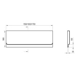 Ravak Панель   CHROME  150  фронтальна A CZ72100A00 - купити в інтернет-магазині Техностар