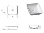 Ravak UNI 380 S Slim Чорний (знято з виробництва) GPX2240059 - купити в інтернет-магазині Техностар