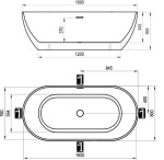 Ravak FREEDOM O 1690x800 XC00100044 - купити в інтернет-магазині Техностар