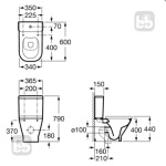 Roca A34947800R GAP Rimless  - купити в інтернет-магазині Техностар