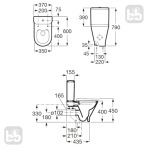 Roca A34D0N0000 LEGACY Round Rimless - купити в інтернет-магазині Техностар