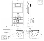 Roca A34H138000+212010 HEBE Round Rimless, Slim slow closing+VOLLE MASTER EVO - купити в інтернет-магазині Техностар