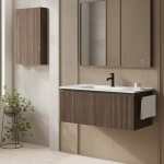 Royo 131795+126225 VORA 100 + раковина біла ENZO,  WALNUT NOTE - купити в інтернет-магазині Техностар