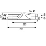 Tece 650004 TECEdrainline Сифон плаский DN 40, 0,5 л/с - купити в інтернет-магазині Техностар