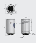 Thermo Alliance Spectra 200 л вертикальний, мокрий ТЕН 3,0 кВт, d 586 мм - купити в інтернет-магазині Техностар