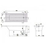 Villeroy-Boch Targa Plus 160*70 см, без ніжок UBA167NES2V-01 - купити в інтернет-магазині Техностар
