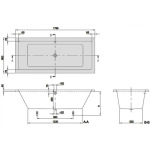 Villeroy-Boch Targa Plus 180*80 см, без ніжок UBA180NES2v-01 - купити в інтернет-магазині Техностар