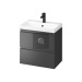 B887 MODUO SLIM 60 антрацит (тумба+умивальник) S801-477  - купити в інтернет-магазині Техностар