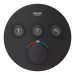 29508KF0 Grohtherm SmartControl Зовнішня частина термостату прихованого монтажу на 3 споживачі, чорний (1 сорт)  - купити в інтернет-магазині Техностар