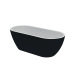 AquaLuxe 1700x750 White/Matt Black з сифоном 0202261501  - купити в інтернет-магазині Техностар