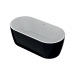 PureLine 1600x800 White/Matt Black з сифоном 0266251501  - купити в інтернет-магазині Техностар