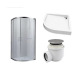 ROUND + піддон Grace 900х900 напівкруглий + сифон A47CR-60 R90RG+GRACE90R+A47CR-60  - купити в інтернет-магазині Техностар