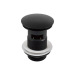 Донний клапан для умивальника click-clack з переливом, чорний KP-1003  - купити в інтернет-магазині Техностар