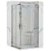 Punto 80x80 chrom безпечне скло, прозоре (REA-K0863)  - купити в інтернет-магазині Техностар